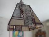 Pendant Lamp with Hand-made Pressed Flower Paper