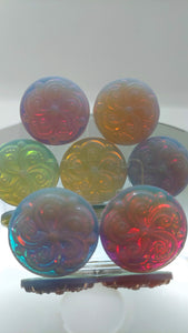 35mm Swirly Opalite Dichro Gems