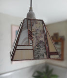 Pendant Lamp with Hand-made Pressed Flower Paper